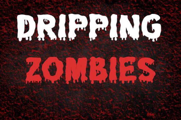 Dripping Zombie Font for Editorial Design
