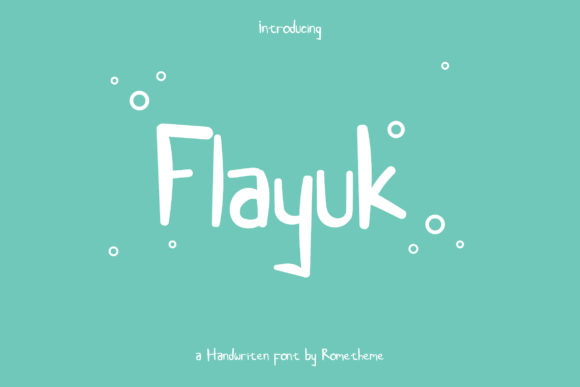 Flayuk: A Display Font for Bold Branding
