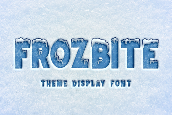 Frozbite Font for Bold Winter-Themed Designs
