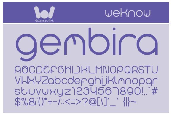 Gembira Font for Handmade Creations