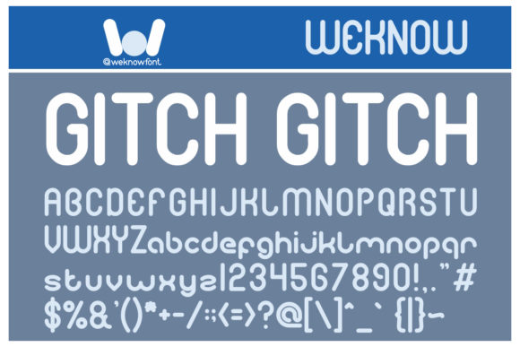 Gitch Gitch: A Modern Font for Creative Makers