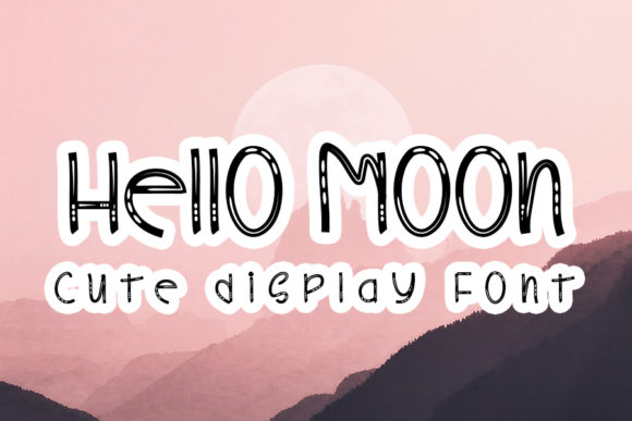 Hello Moon Font for Editorial Design and Content Creation