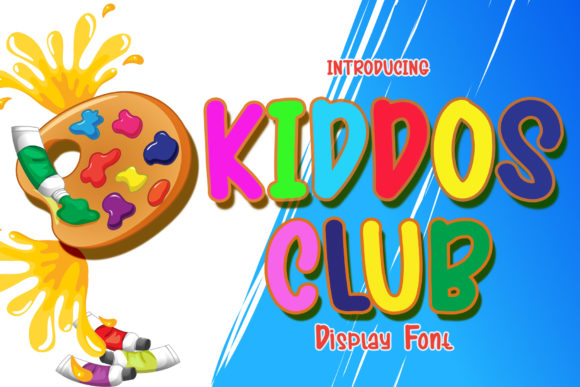 Kiddos Club: A Joyful Display Font for Creative Branding