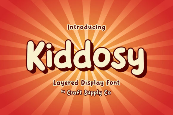 Kiddosy: A Playful Display Font for Editorial Design