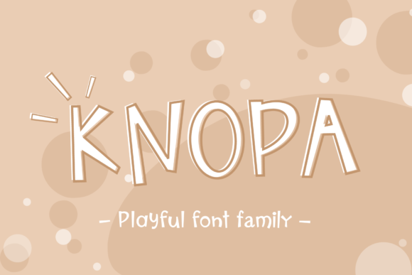 Knopa: A Quirky Display Font for Playful Branding