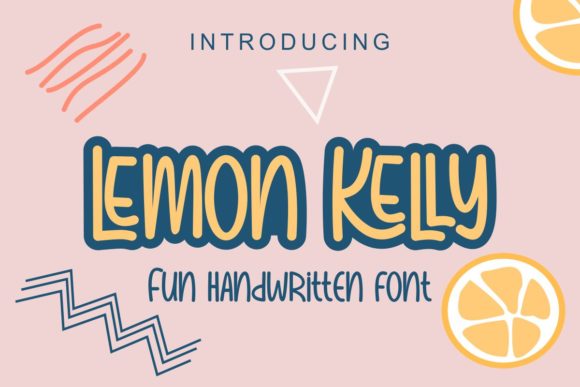 Lemon Kelly: A Playful Display Font for Editorial Design