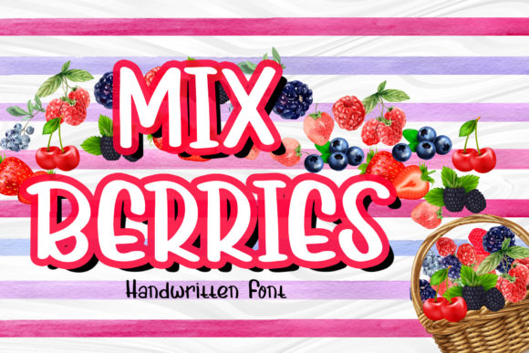 Mix Berries Display Font for Web Design