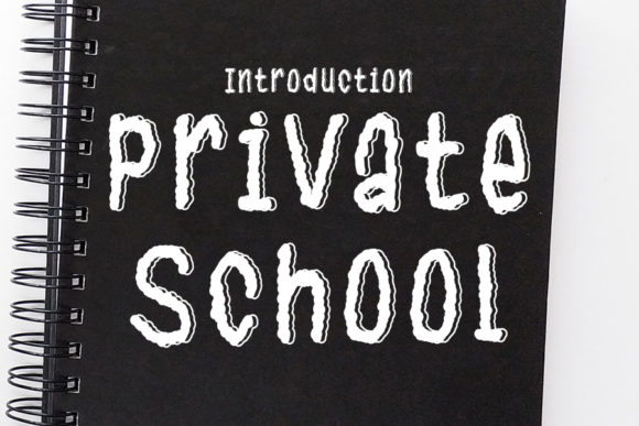 Private School Font for Web Design Projects
