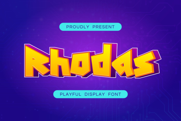 Rhodas: A Bold Display Font for Playful Editorial Design