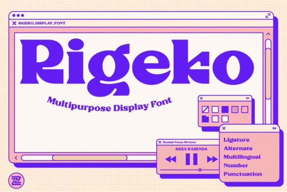 Rigeko: A Bold Display Font for Editorial Creativity