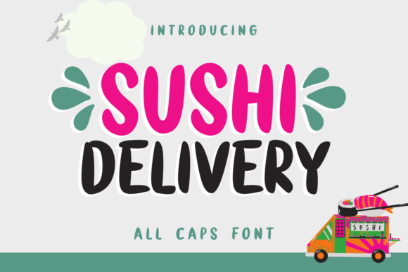 Sushi Delivery Font for Bold Branding