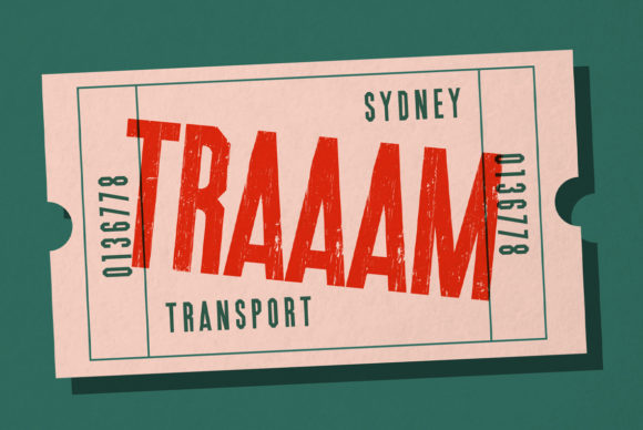 Traaam: A Bold Display Font for Editorial Design