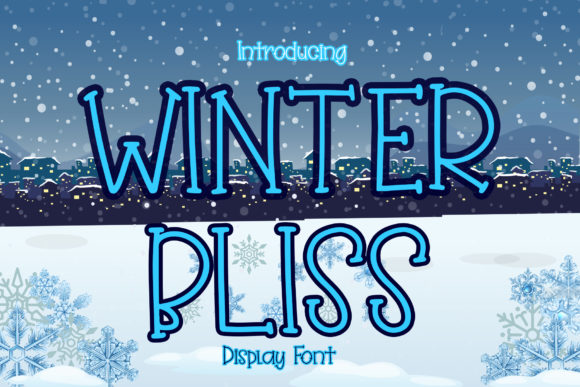 Winter Bliss: A Versatile Display Font for Digital Design